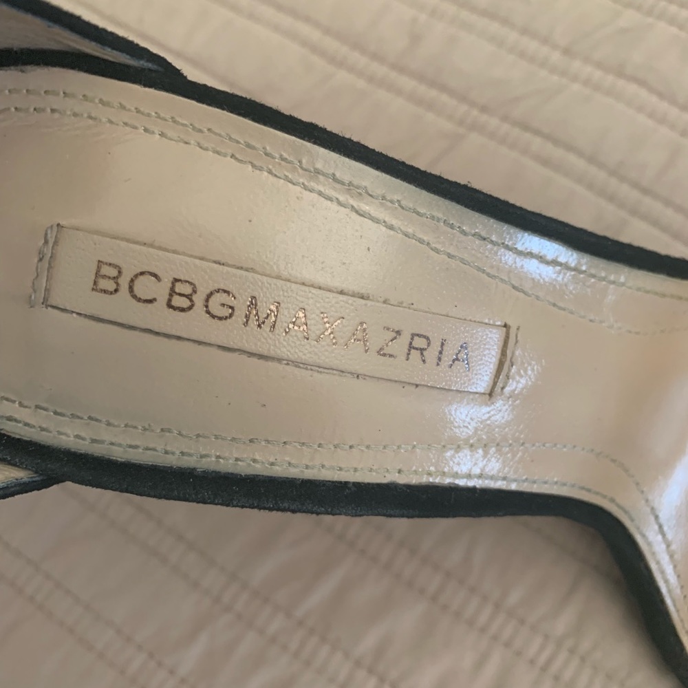 Black suede BCBG sandals - Picture 5 of 5